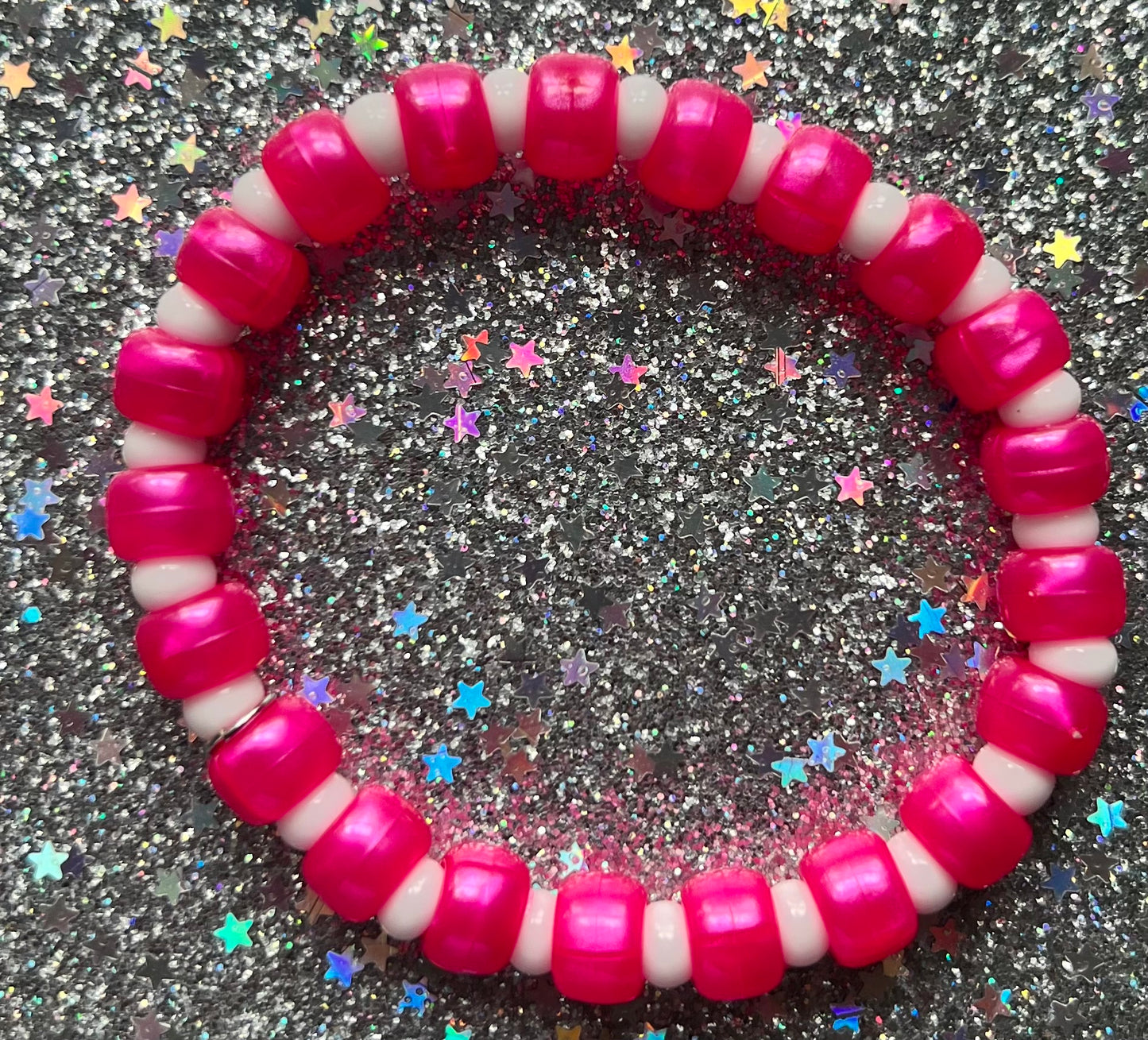 Joy Bracelet | Pink Iridescent White