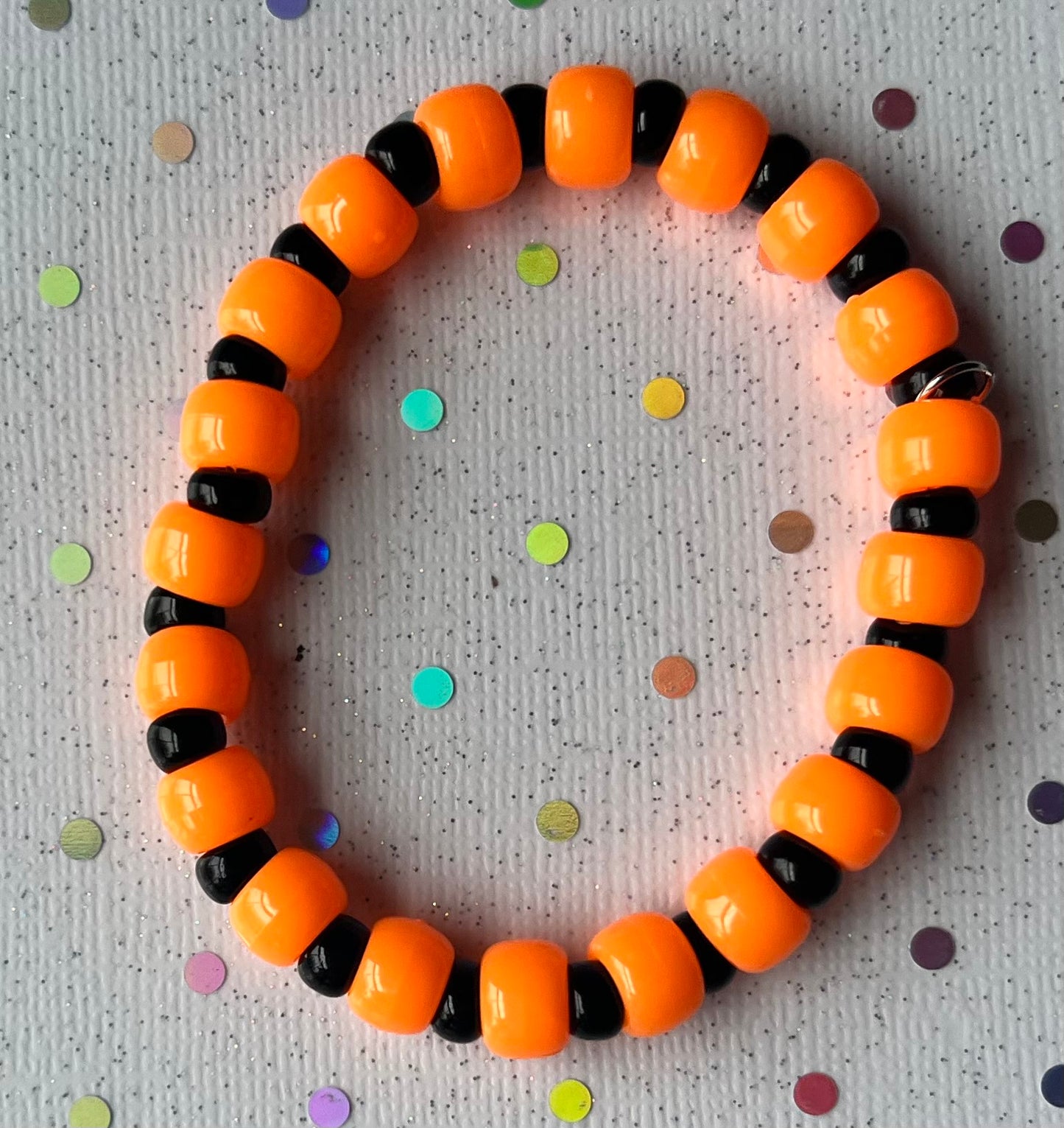 Joy Bracelet | Orange Vivid Black