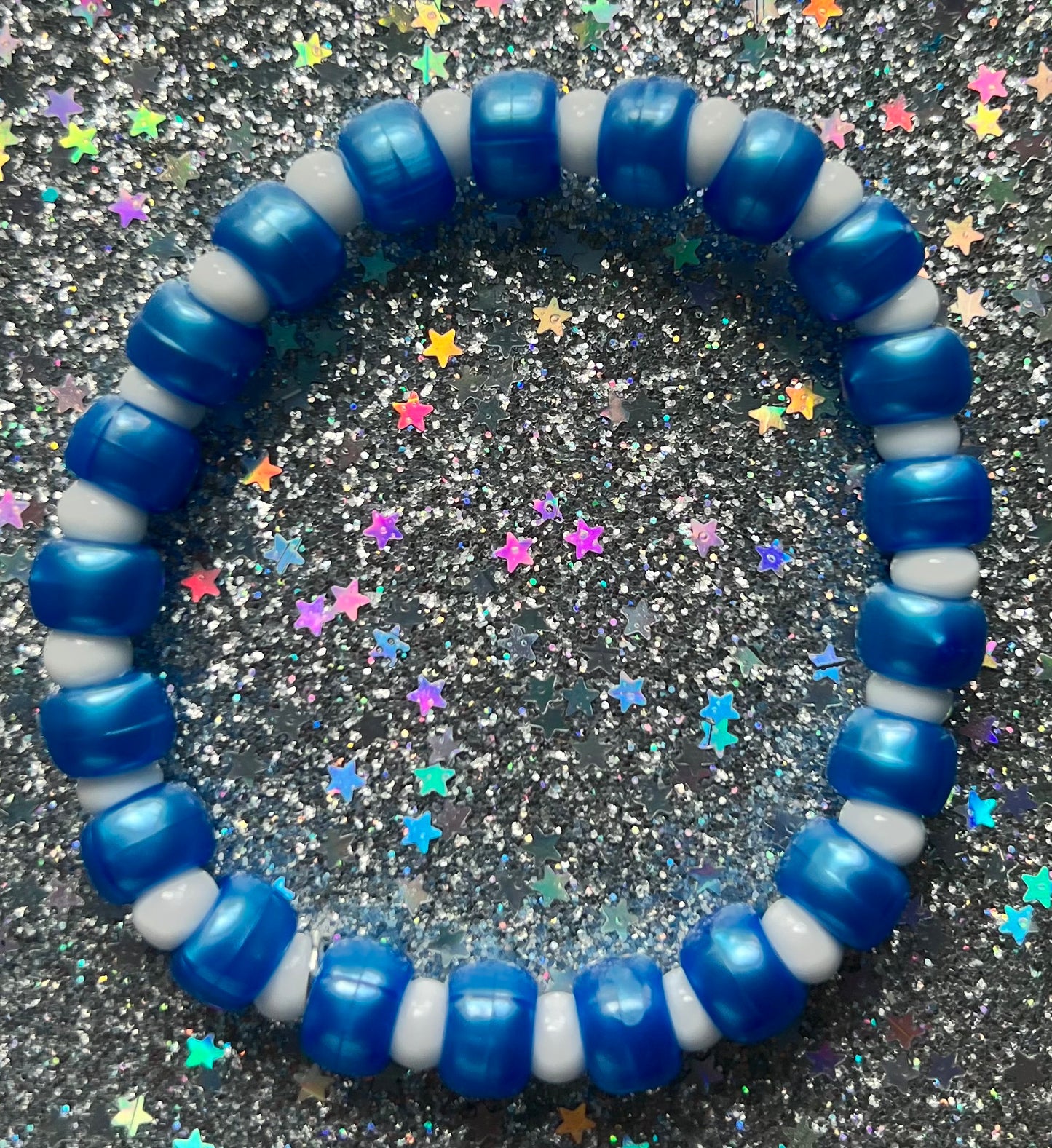 Joy Bracelet | Blue Iridescent White
