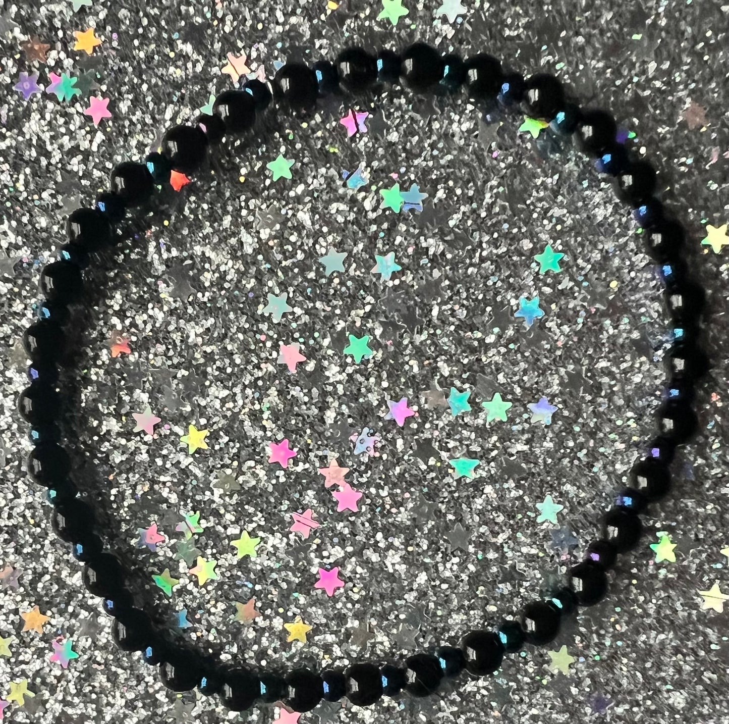 Zaire Bracelet | Black Agate Watercolor