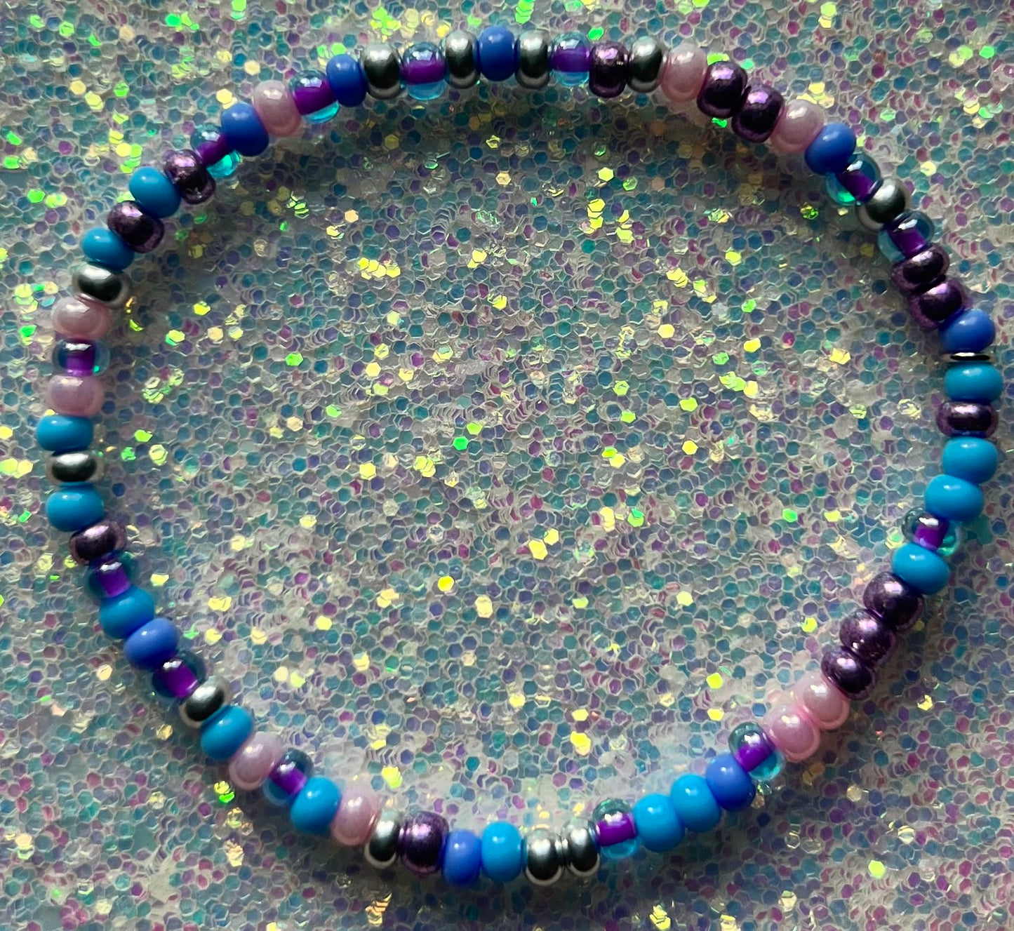 Alchemy Bracelet | Ceylon Pink Purple Blue Silver