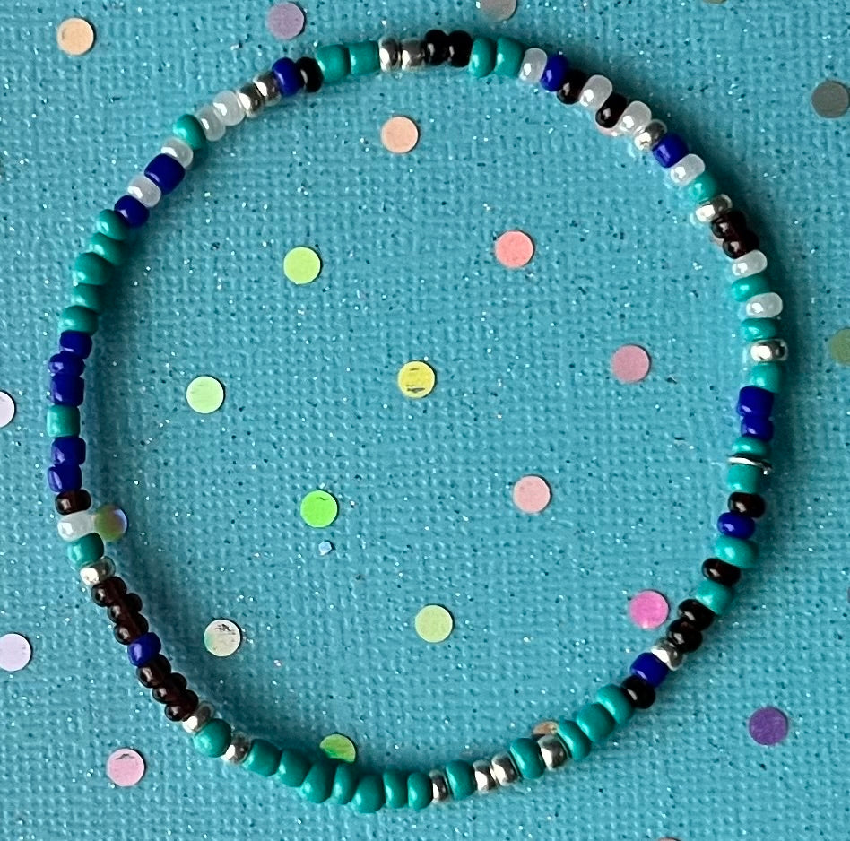 Lil Alchemy Bracelet | Green Black Silver Blue