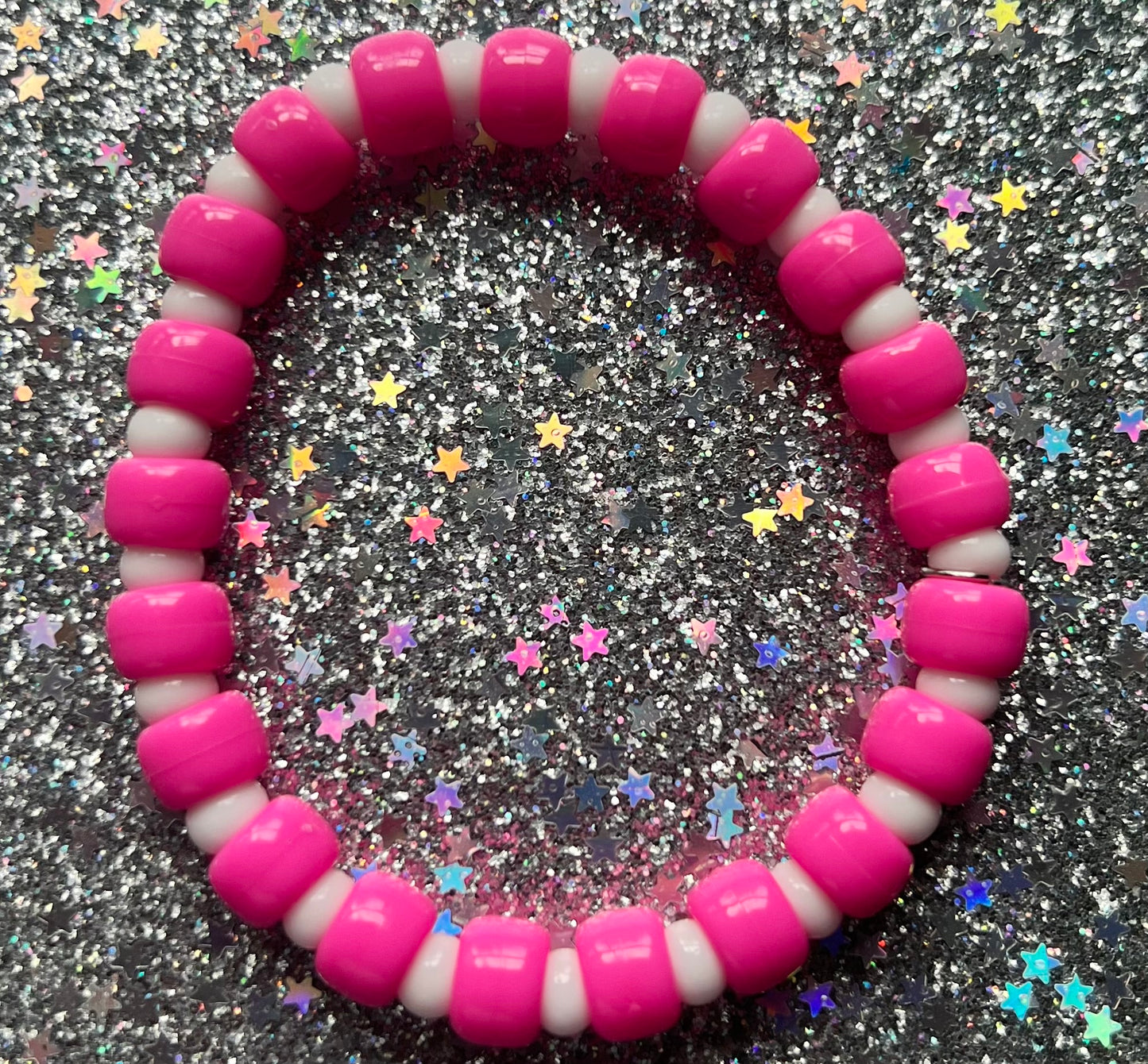 Joy Bracelet | Pink Vivid White