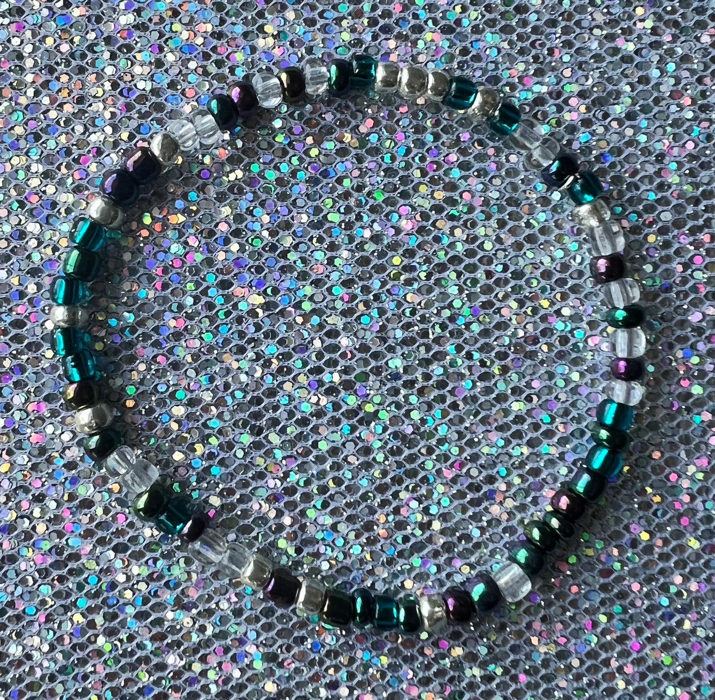 Lennox Bracelet | Teal Clear Watercolor