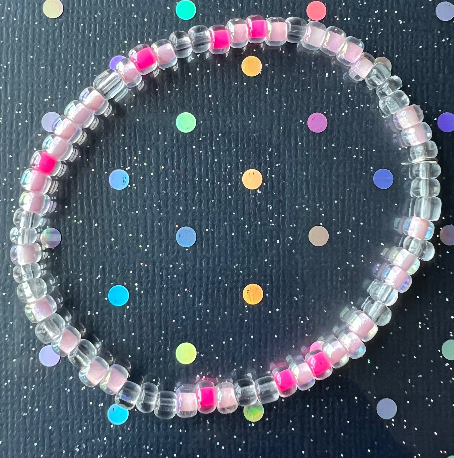 Alchemy Bracelet | Clear Pink Hot Pink