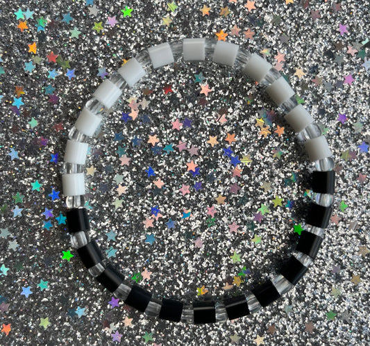 Renegade Bracelet | Black White Clear