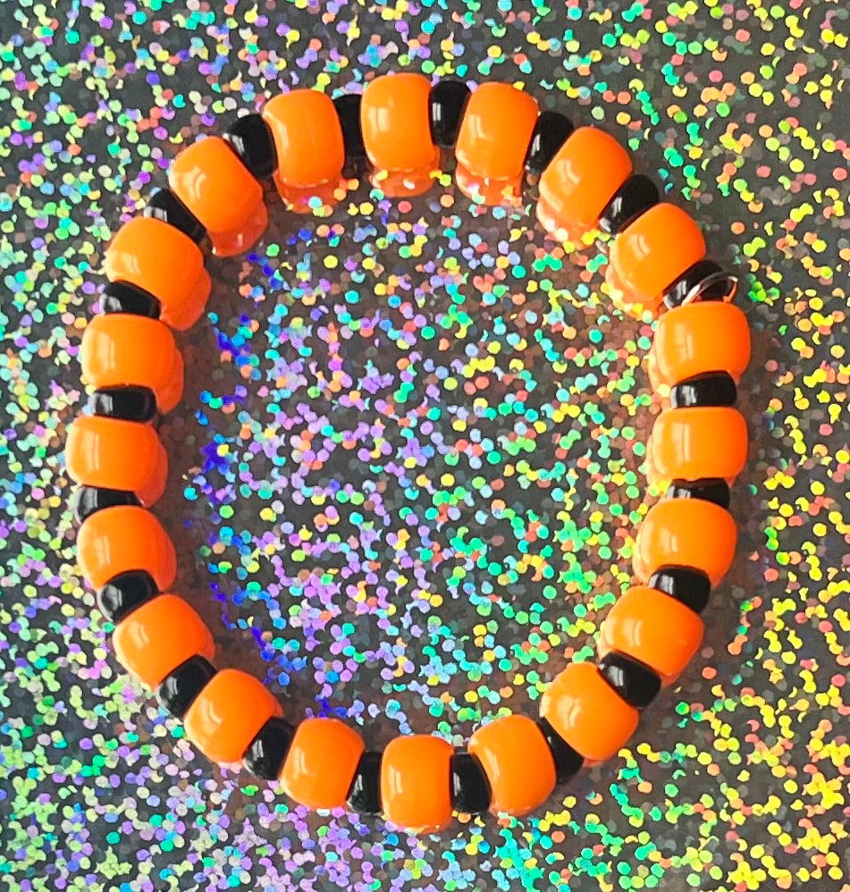 Joy Bracelet | Orange Vivid Black