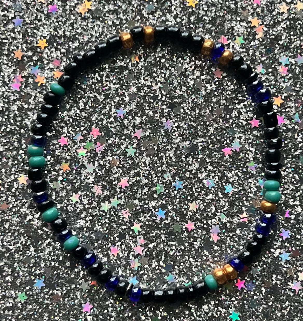 Alchemy Bracelet | Green Navy Gold Black