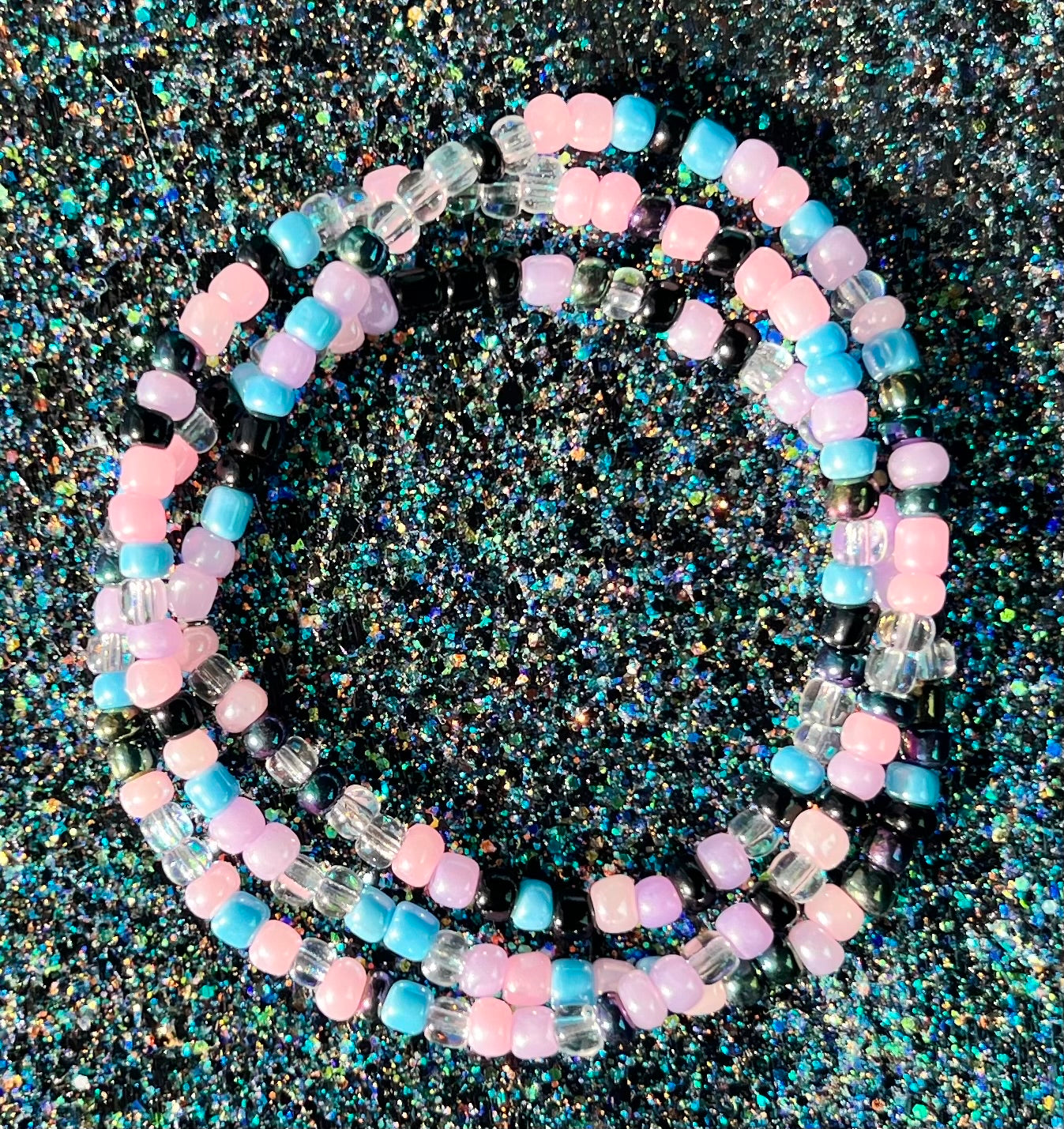 Alchemy Wrap | Ceylon Pink Blue Purple Watercolor Black