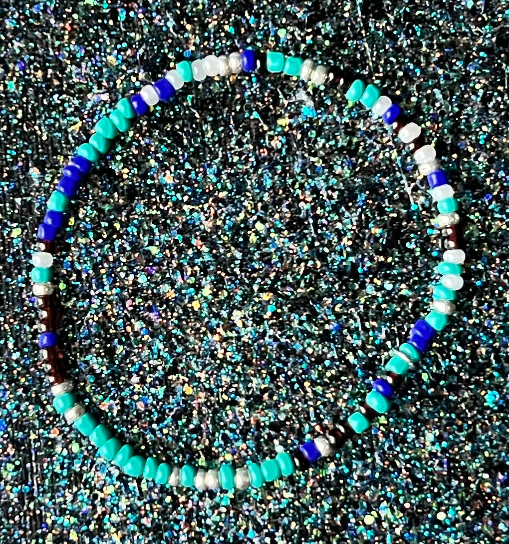 Lil Alchemy Bracelet | Green Black Silver Blue