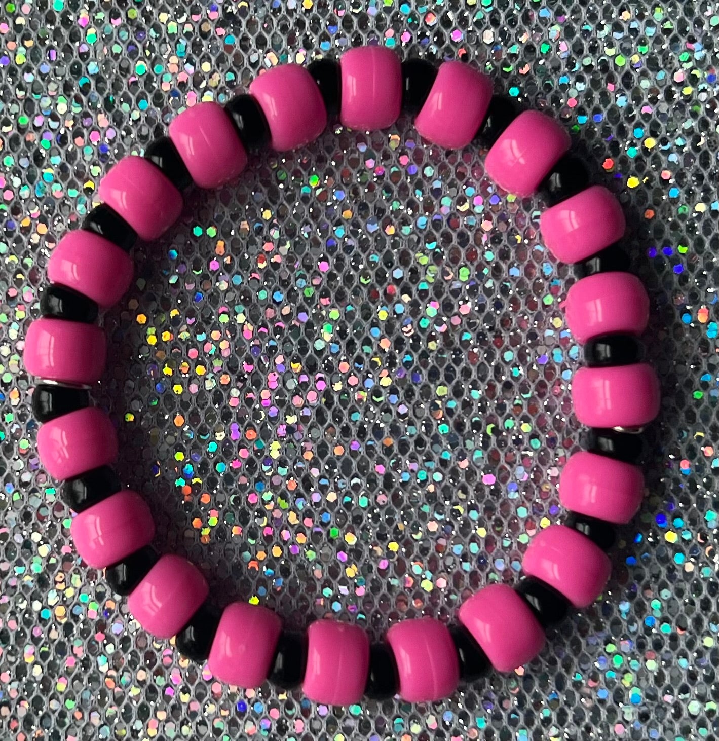 Joy Bracelet | Pink Vibrant Black