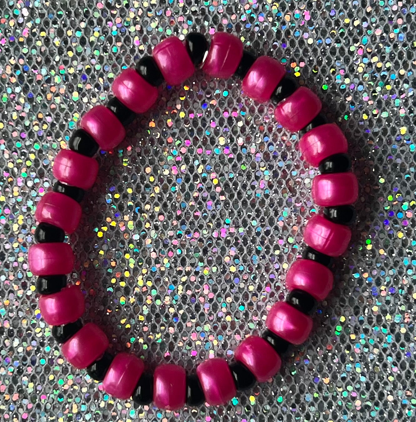 Joy Bracelet | Pink Iridescent Black