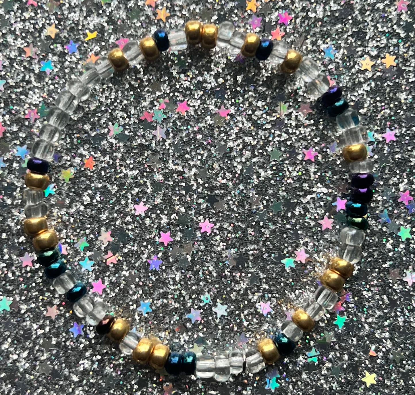 Alchemy Bracelet | Gold Watercolor Clear