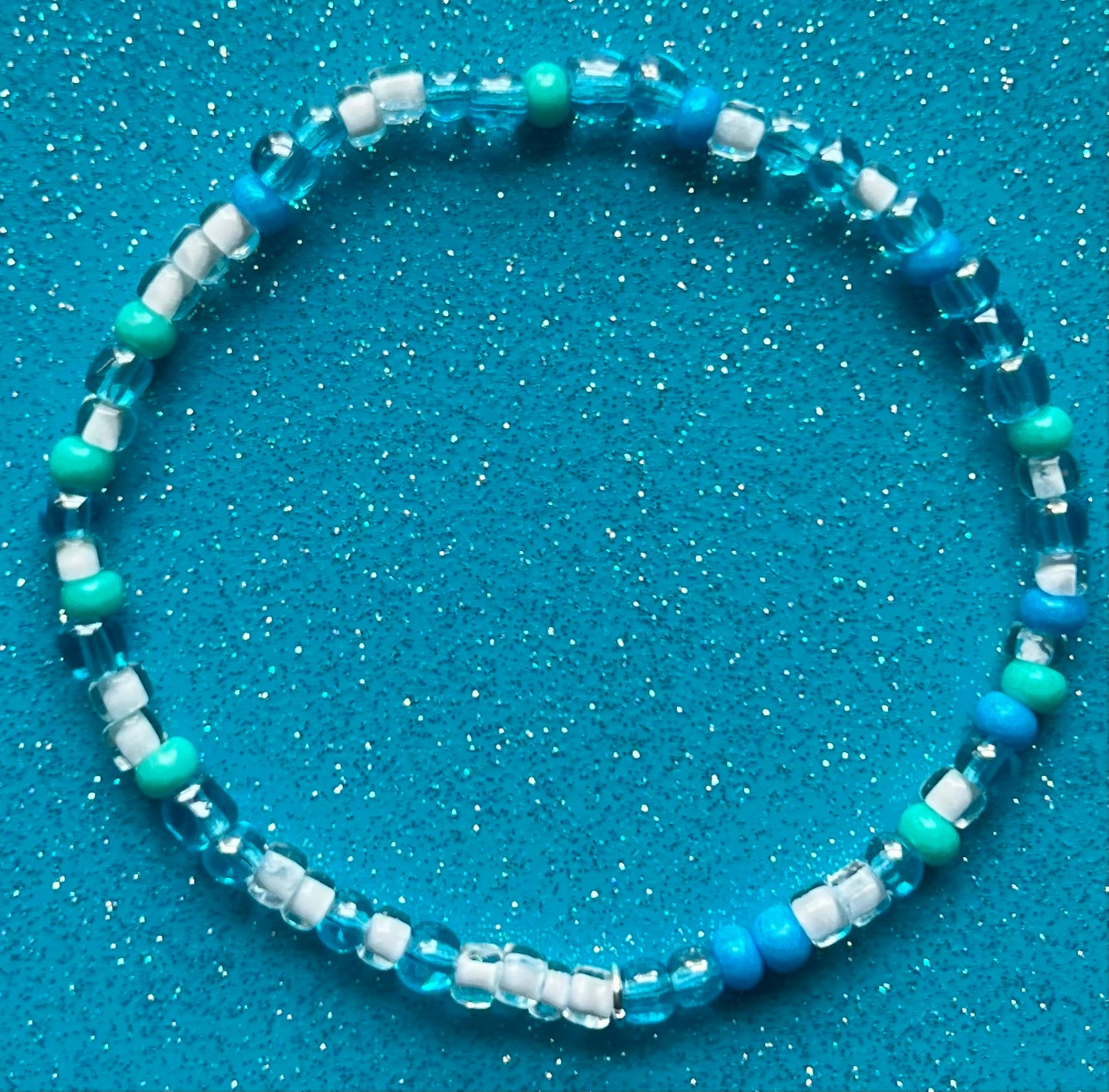 Alchemy Bracelet | Light Blue Light Green White