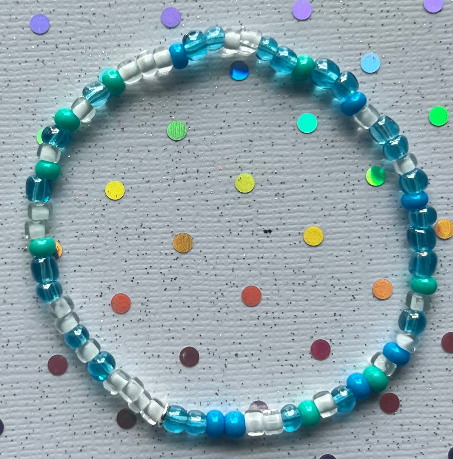 Alchemy Bracelet | Light Blue Light Green White