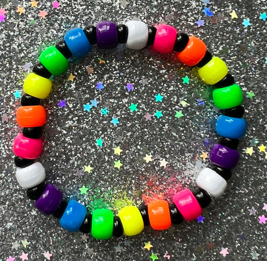 Joy Bracelet | Rainbow Bright Black