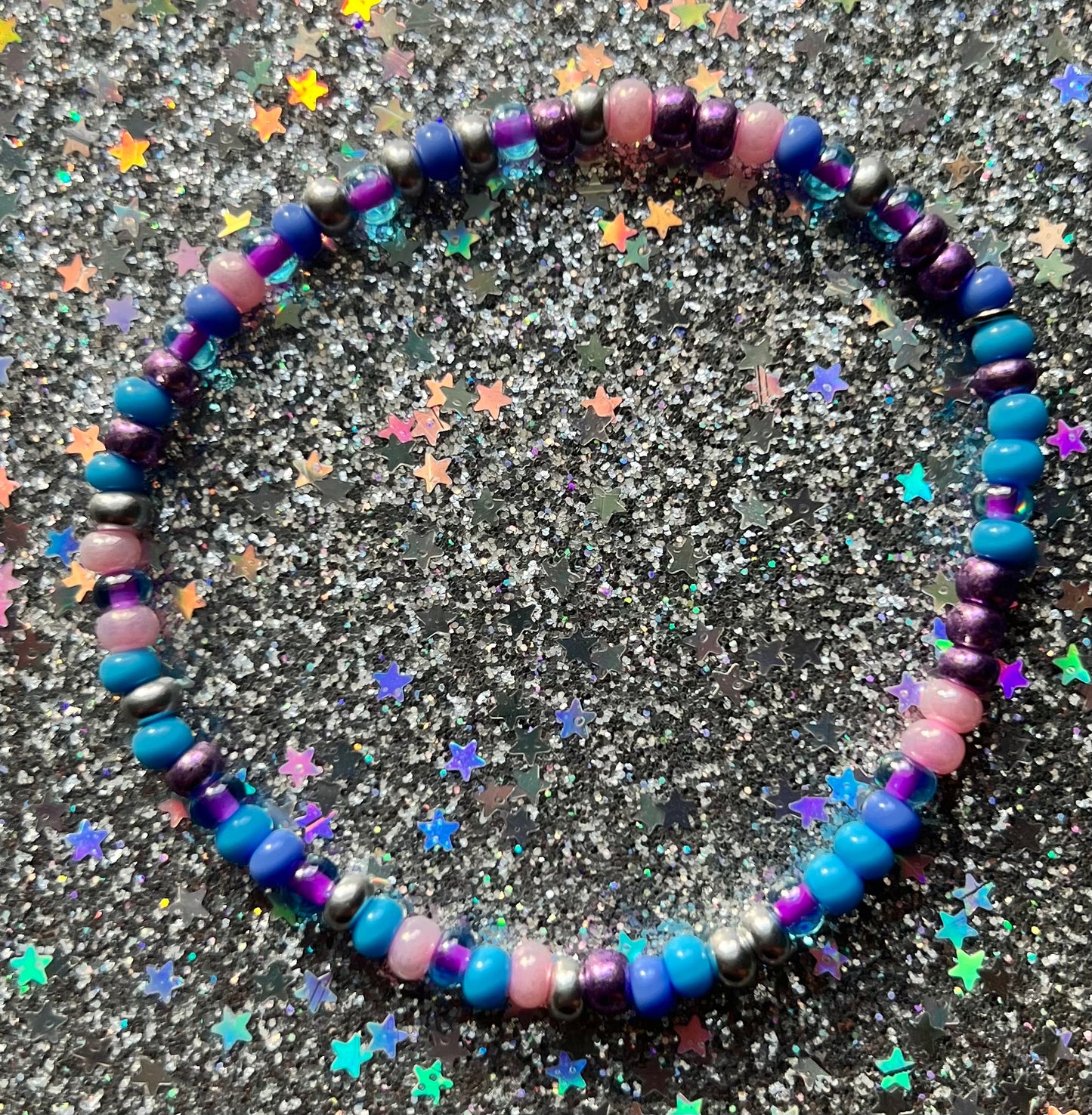 Alchemy Bracelet | Ceylon Pink Purple Blue Silver
