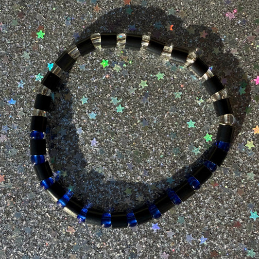 Renegade Bracelet | Chanukah | Black Blue Silver SL
