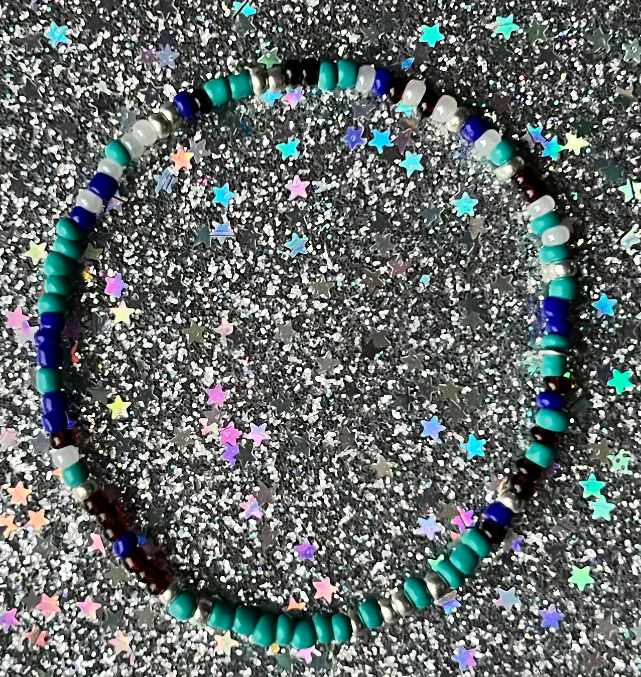Lil Alchemy Bracelet | Green Black Silver Blue