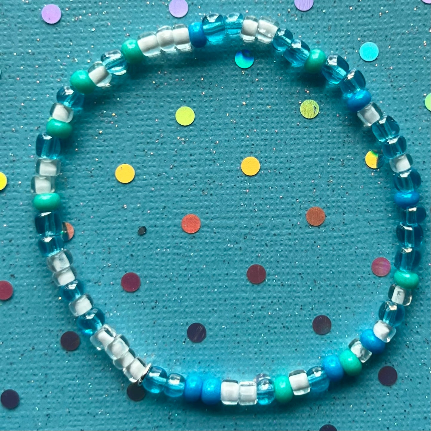 Alchemy Bracelet | Light Blue Light Green White