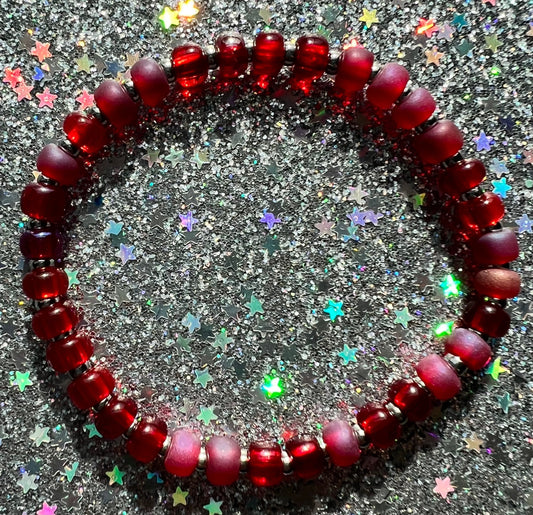 Navi Bracelet | 6mm Red Mix