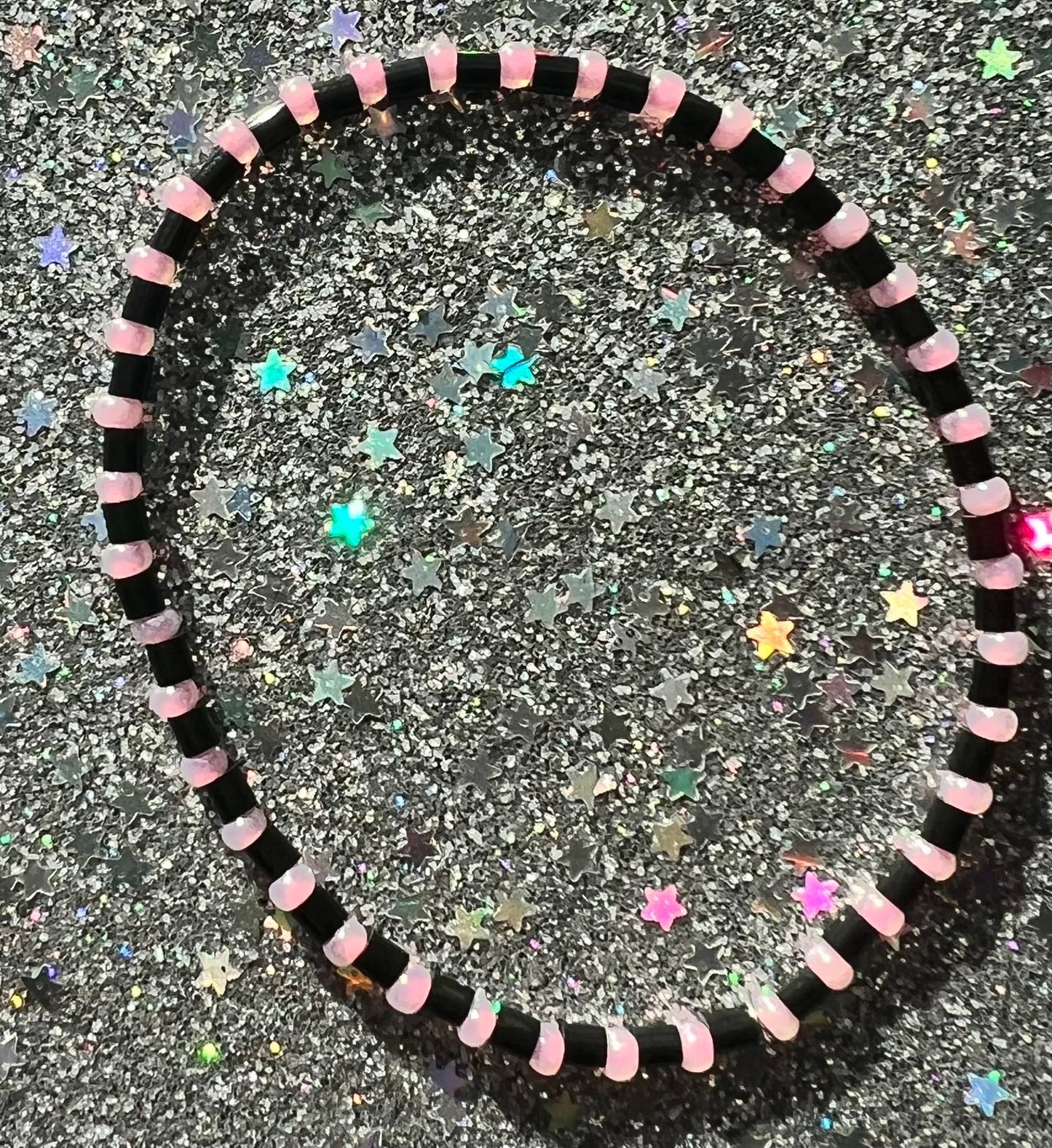 Lil Renegade Bracelet | Black Ceylon Pink