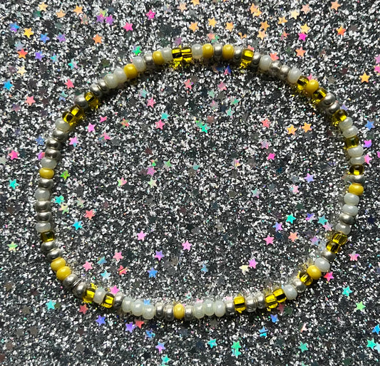 Alchemy Anklet | Yellow White Silver