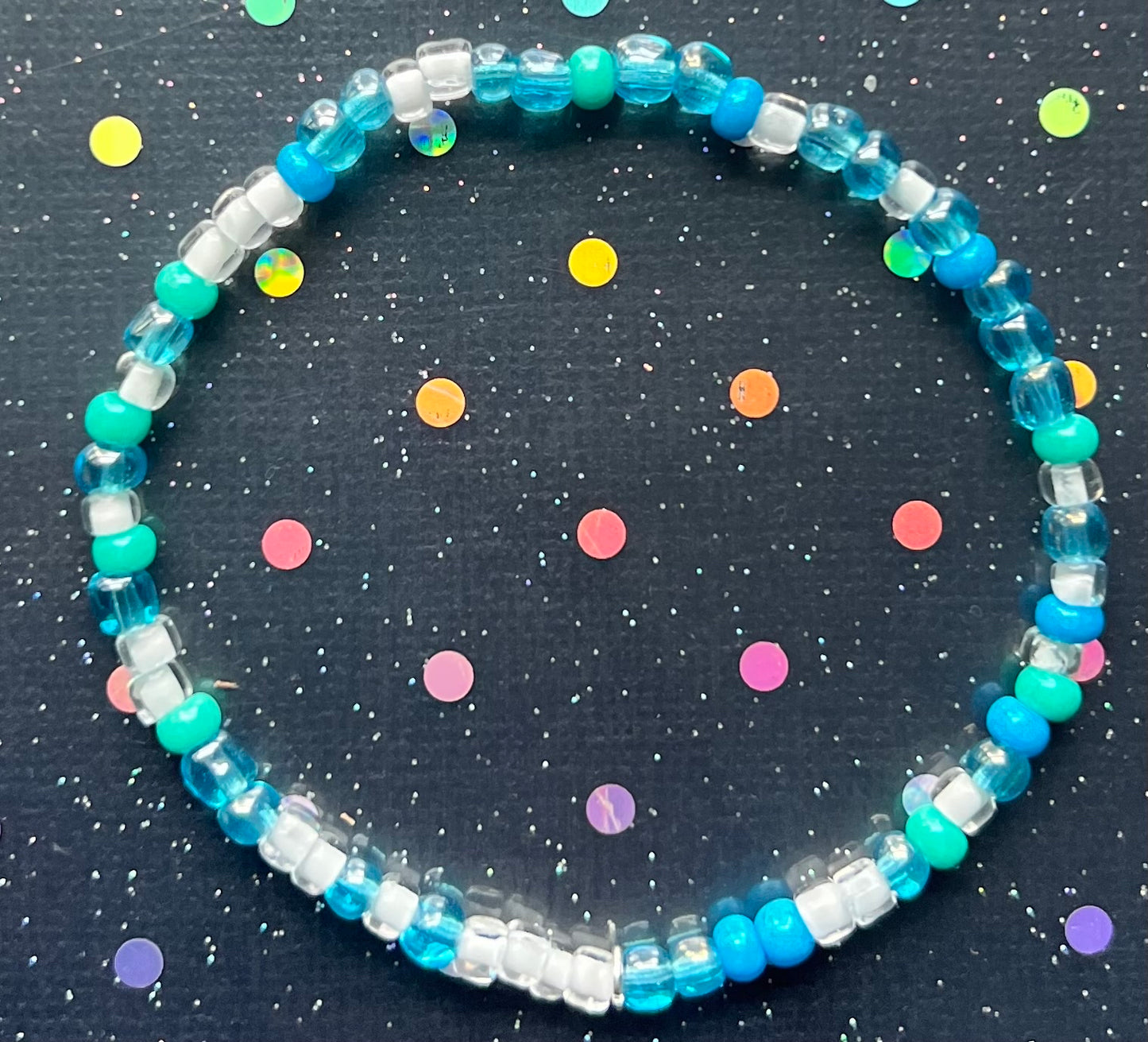 Alchemy Bracelet | Light Blue Light Green White