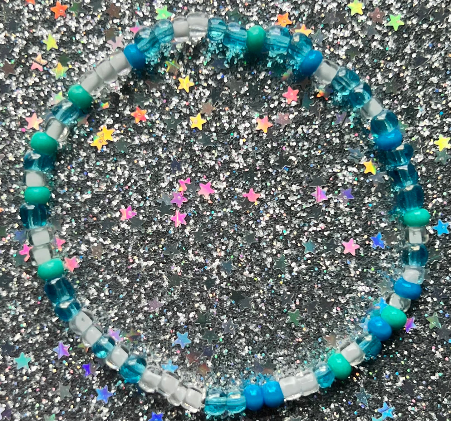 Alchemy Bracelet | Light Blue Light Green White
