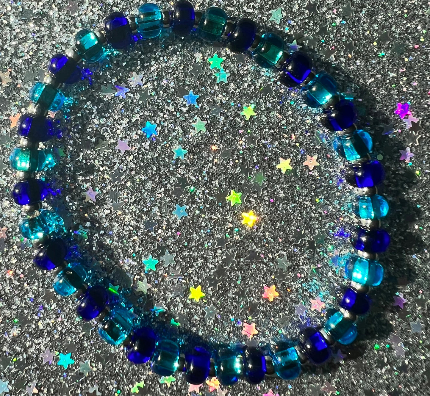 Navi Bracelet | 6mm Blue Transparent