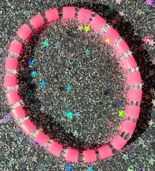 Renegade Bracelet | Pink Glow Clear