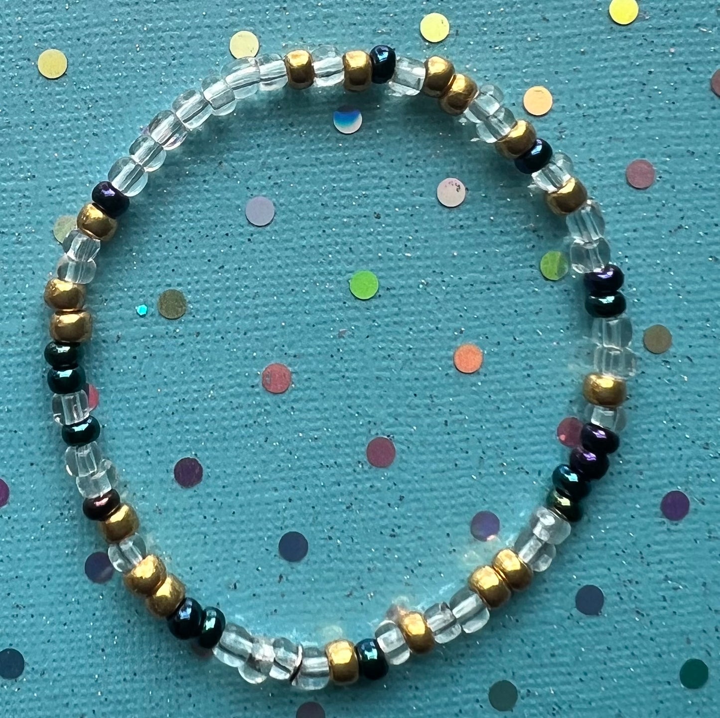 Alchemy Bracelet | Gold Watercolor Clear