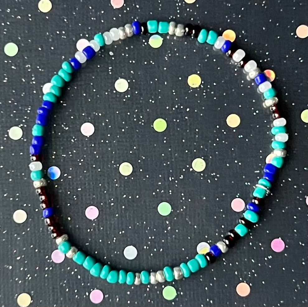 Lil Alchemy Bracelet | Green Black Silver Blue