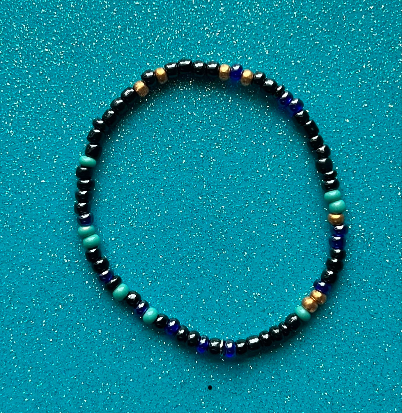 Alchemy Bracelet | Green Navy Gold Black