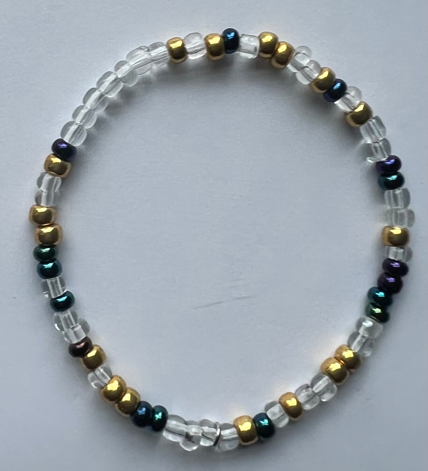 Alchemy Bracelet | Gold Watercolor Clear