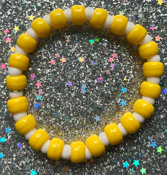 Joy Bracelet | Yellow Vivid White