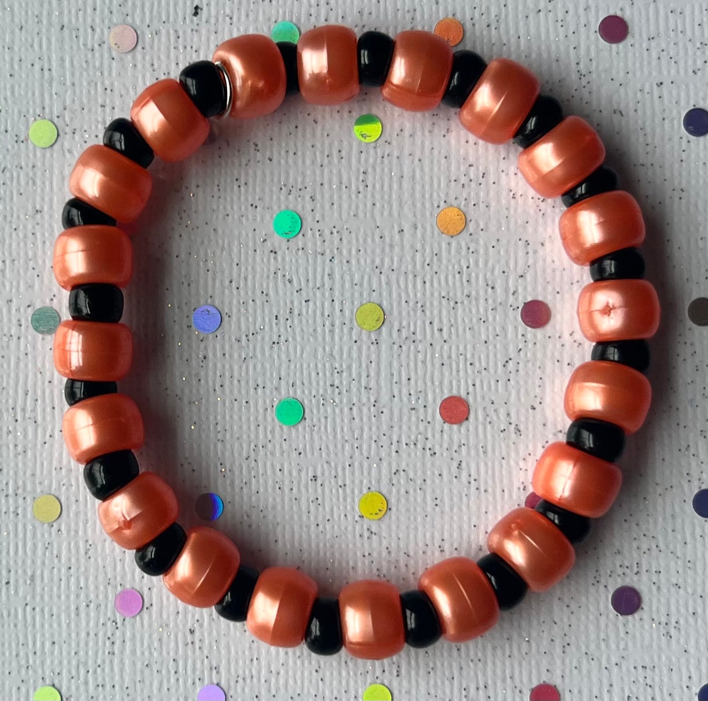 Joy Bracelet | Orange Iridescent Black
