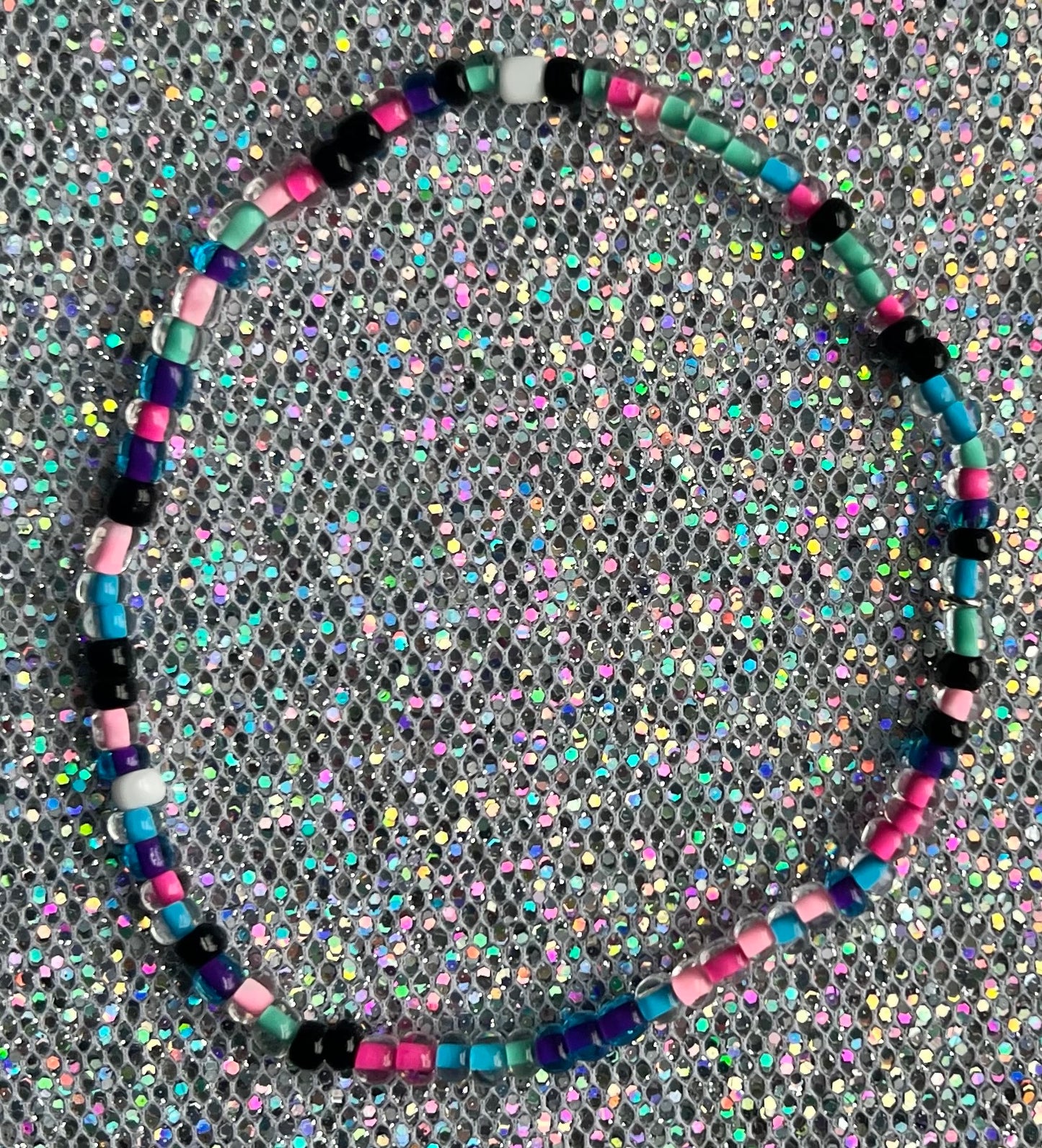 Alchemy  Anklet | Inside Color Black White