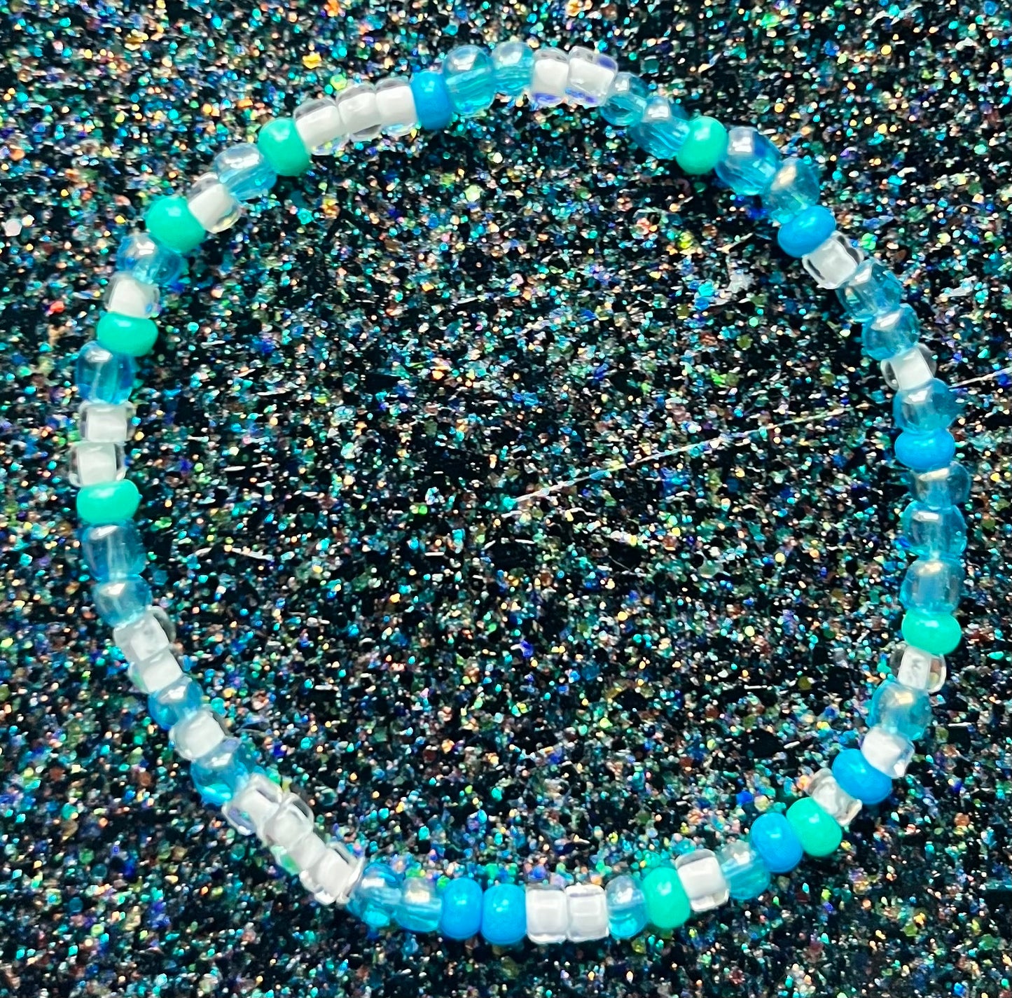 Alchemy Bracelet | Light Blue Light Green White