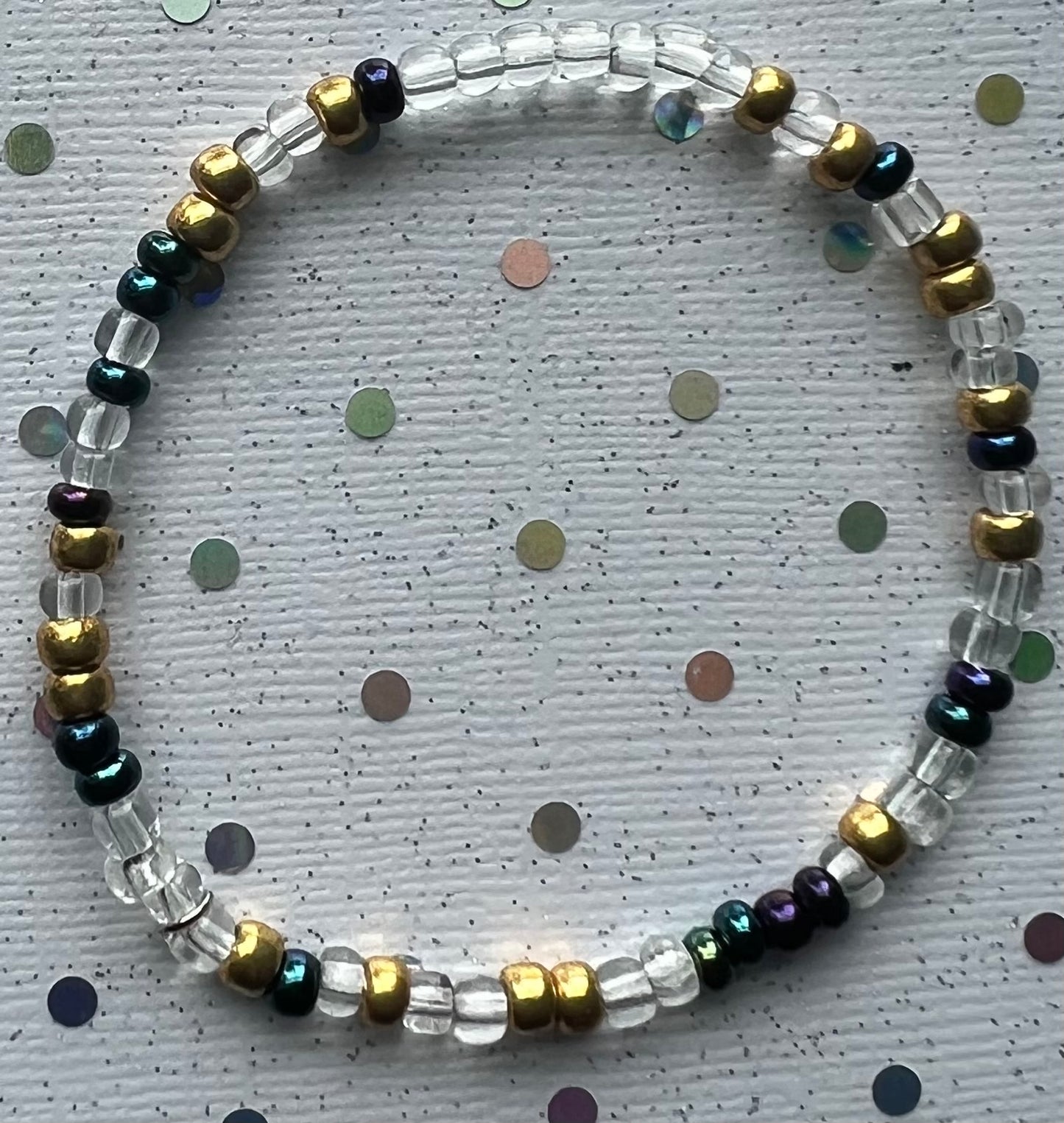 Alchemy Bracelet | Gold Watercolor Clear