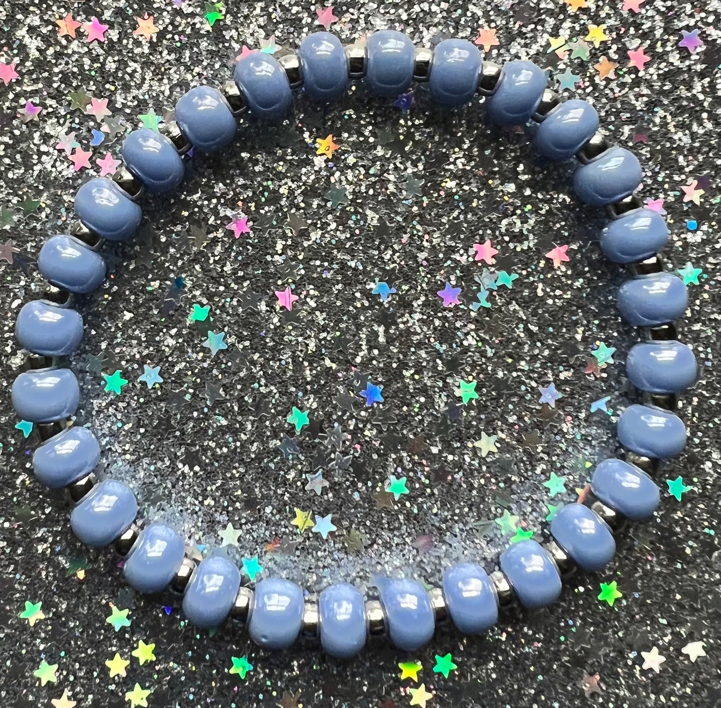 Navi Bracelet | 8mm Iridescent Periwinkle