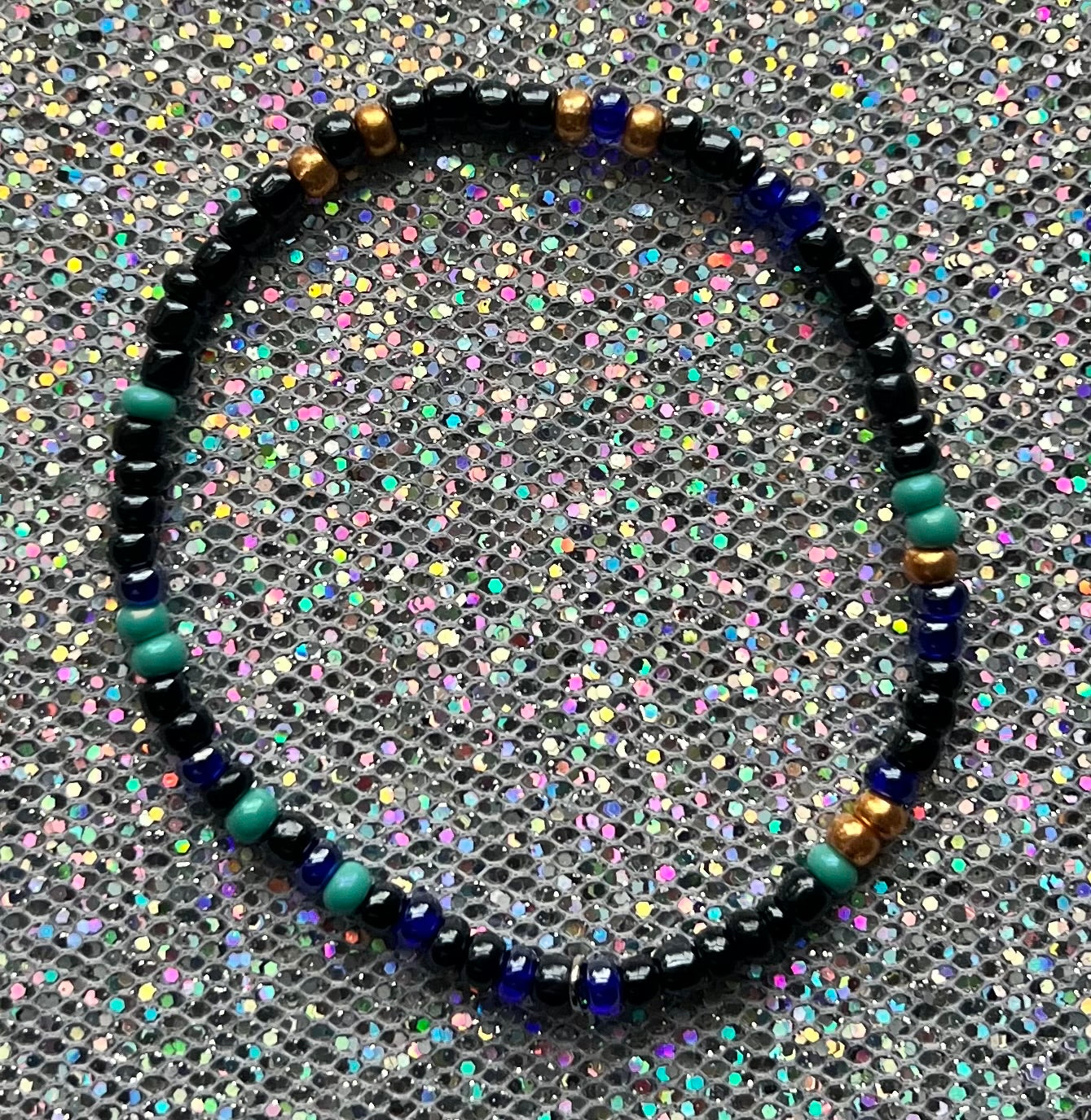 Alchemy Bracelet | Green Navy Gold Black