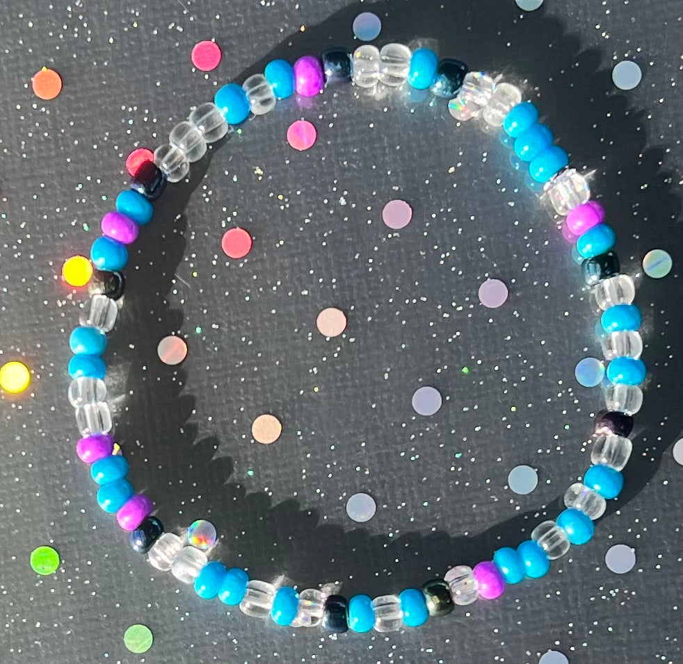 Alchemy Bracelet | Purple Blue Black Clear