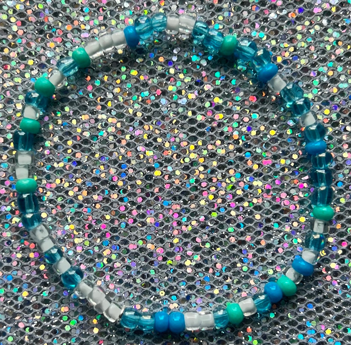 Alchemy Bracelet | Light Blue Light Green White