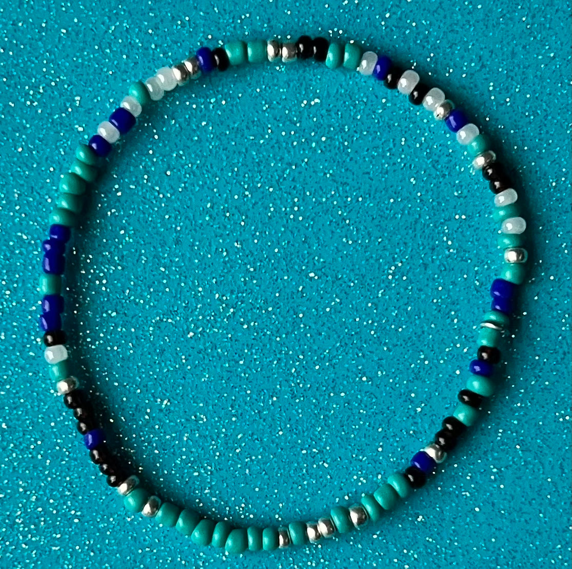 Lil Alchemy Bracelet | Green Black Silver Blue