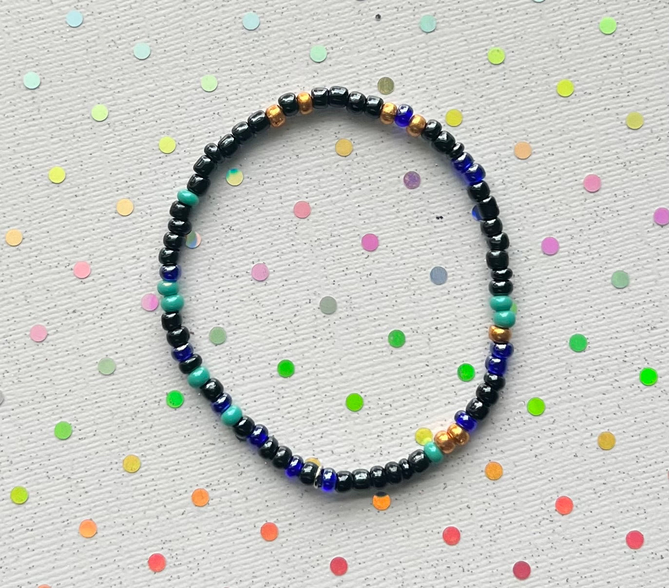 Alchemy Bracelet | Green Navy Gold Black