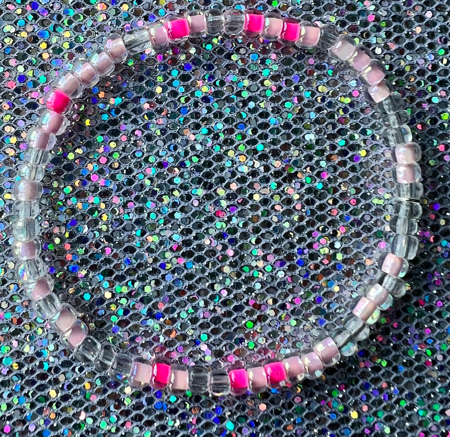 Alchemy Bracelet | Clear Pink Hot Pink