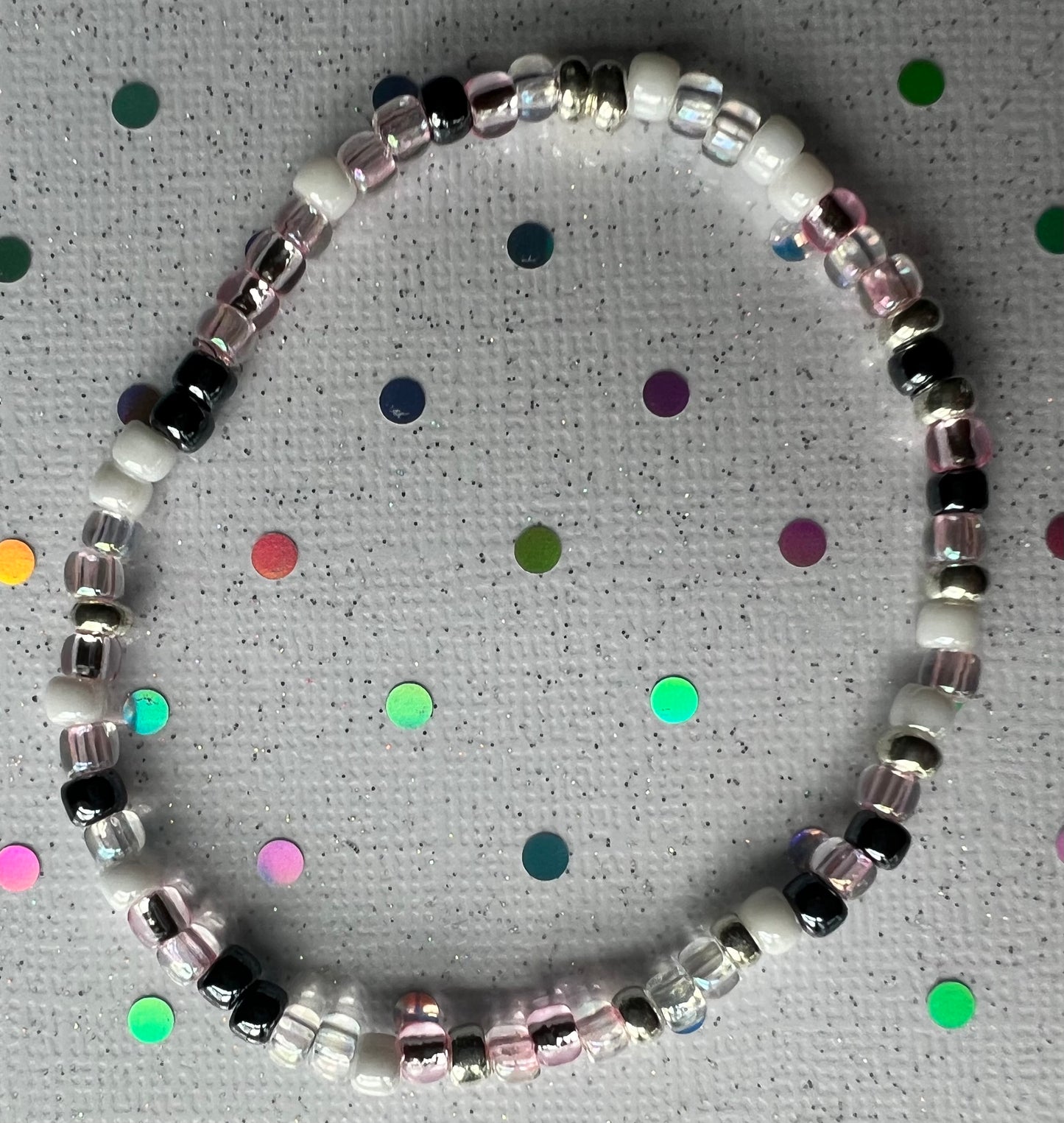 Alchemy Bracelet | Clear Gunmetal Pink