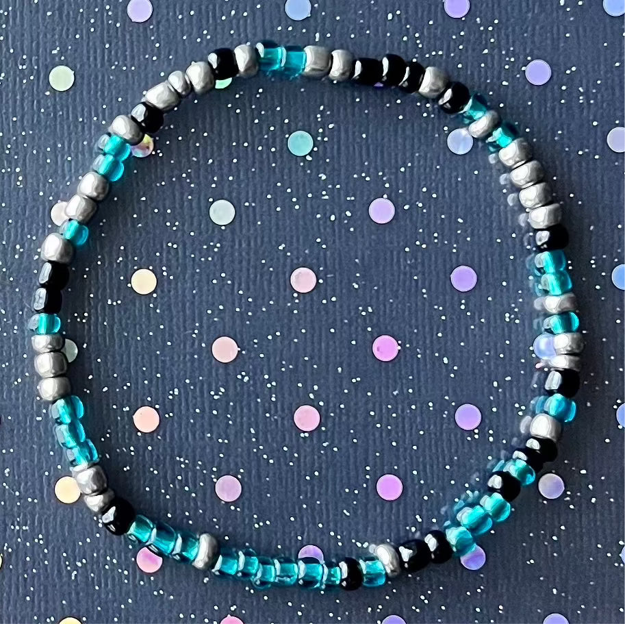 Alchemy Bracelet | Teal Metal Black
