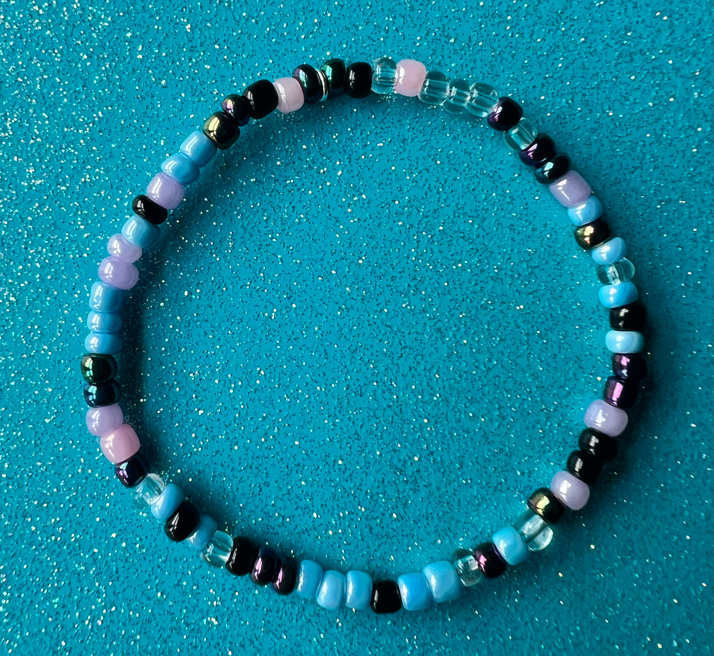 Alchemy Bracelet | Pink Purple Blue Clear Watercolor
